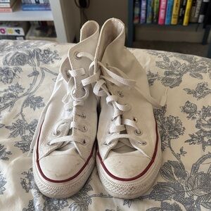 Converse White High-Top Sneakers